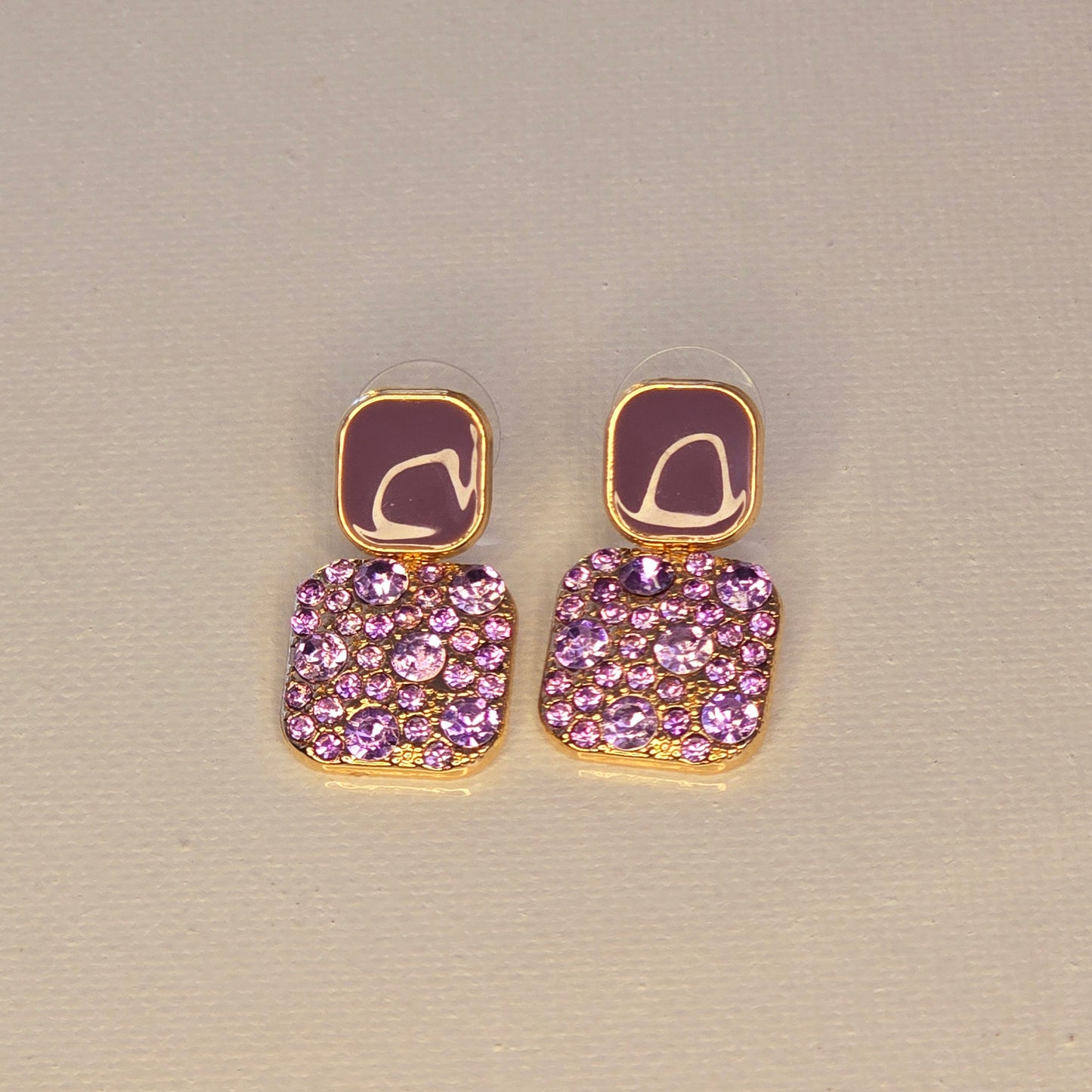 Sweet Lilac Sparkly Earrings