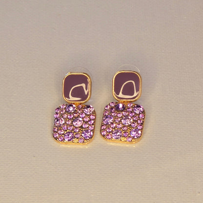 Sweet Lilac Sparkly Earrings