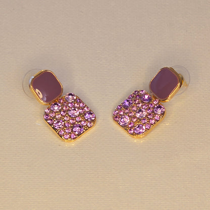 Sweet Lilac Sparkly Earrings