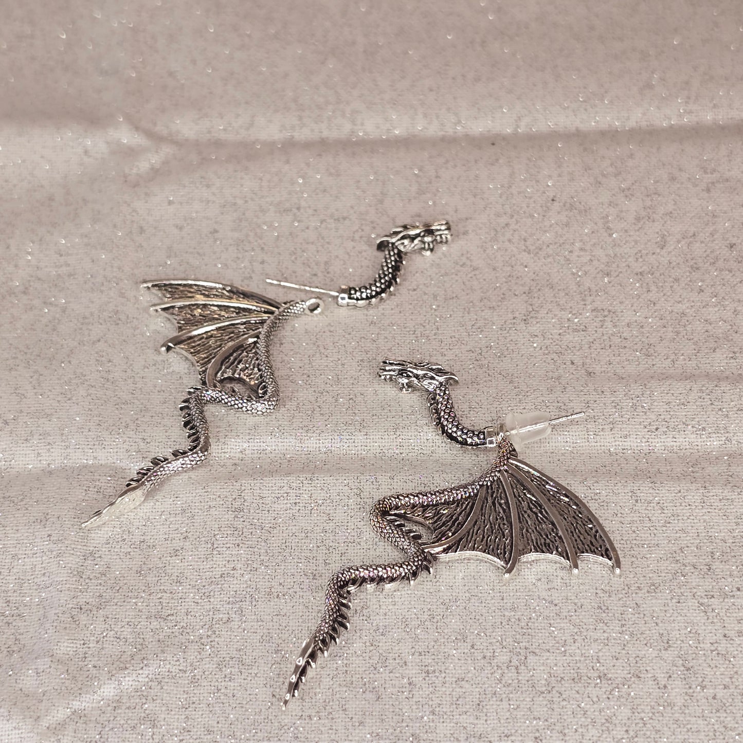 Fantasy Dragon Two Part earrings