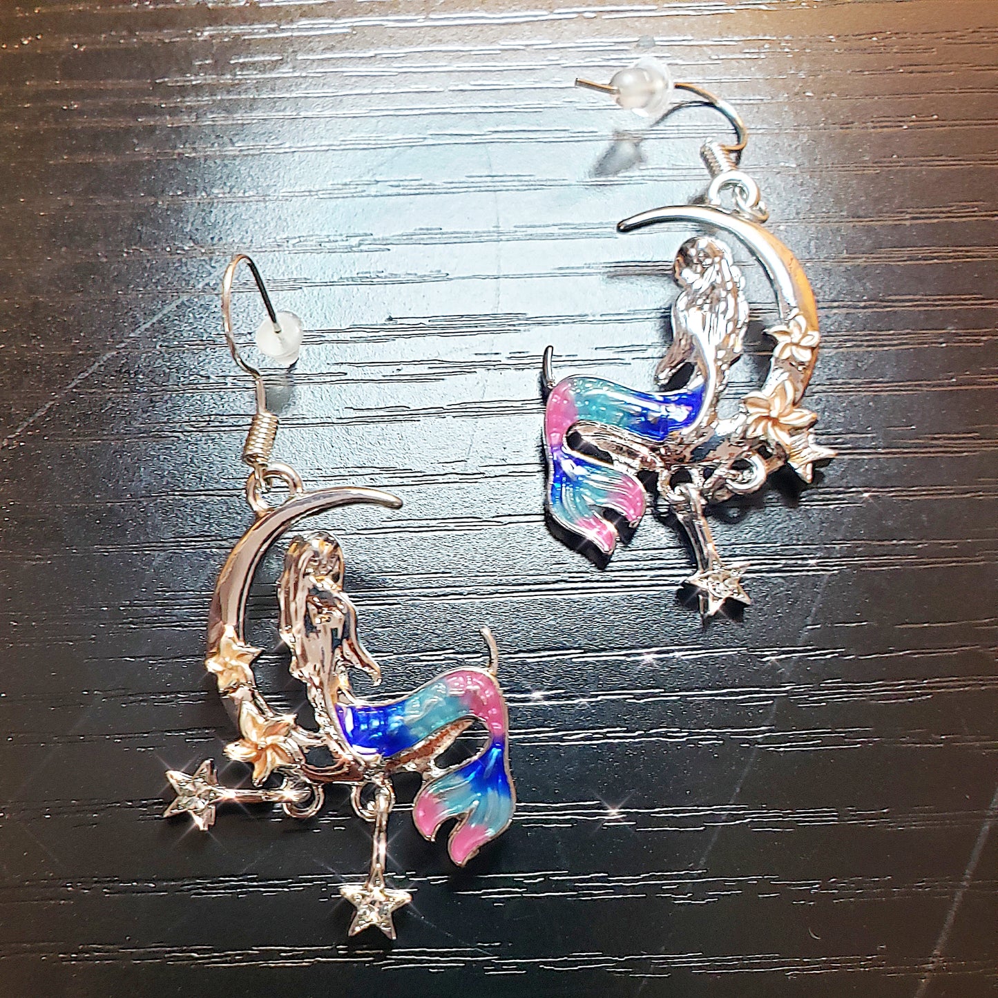 Sparkling Mermaid Hook Earrings